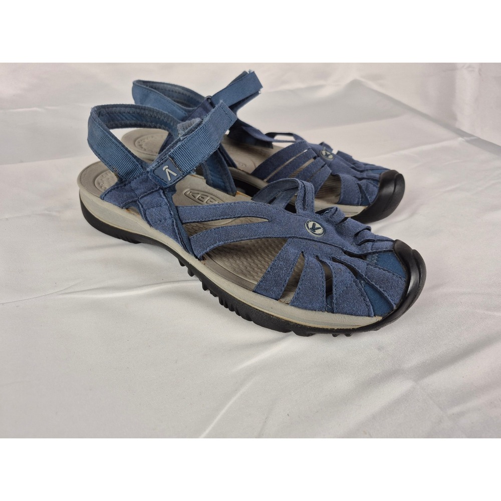 KEEN Rose Womens Size 11 Blue Suede Sport Sandals Comfort Outdoor Hiking Water